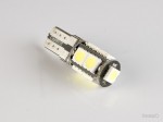 Autožiarovka LED T10 9 x 5050 SMD W5W CANBUS 