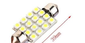 Nové, predám 2 LED sulfitky do auta dĺžka 39mm16LED