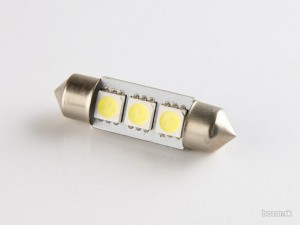 Autožiarovka LED C5W 3 x 5050 SMD 