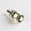 Autožiarovka LED T10 5 x 5050 SMD W5W CANBUS  – fotka 2